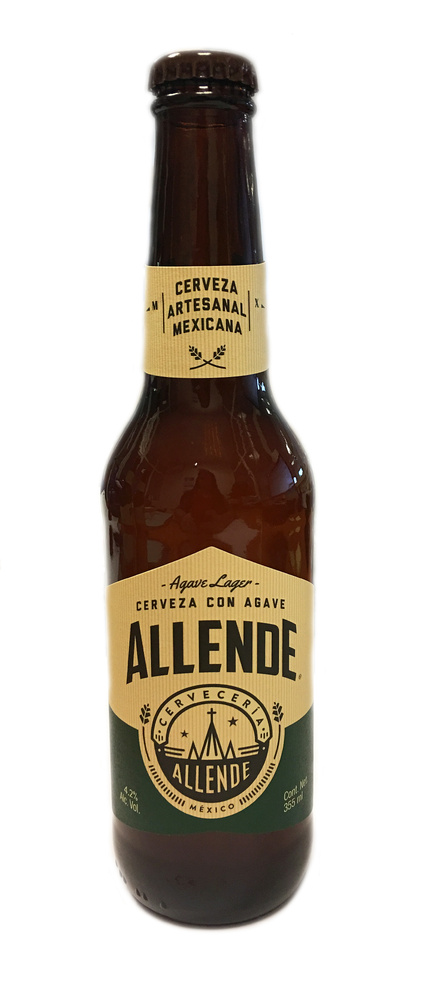 Cerveza Allende Agave Lager. 355 ml Botella Cristal 4,2% 4,2% caja Caja completa 24uds 