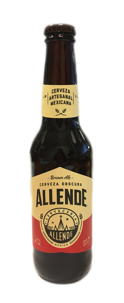 Cerveza Allende Brown Ale. 355 ml Botella Cristal 5 % Caja completa 24uds caja 5 % 