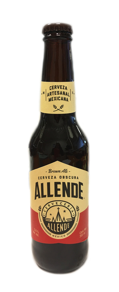 Cerveza Allende Brown Ale. 355 ml Botella Cristal 5 % 5 % caja Caja completa 24uds 