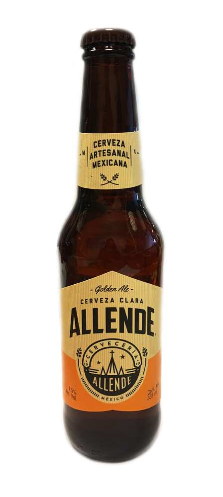 Cerveza Allende Golden Ale 355 ml Botella Cristal 4,5% 4,5% caja Caja completa 24uds 