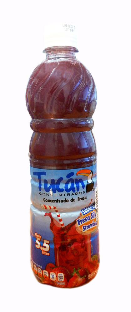 Concentrado de agua de Fresa Tucan 750ml Botella Plástico 
