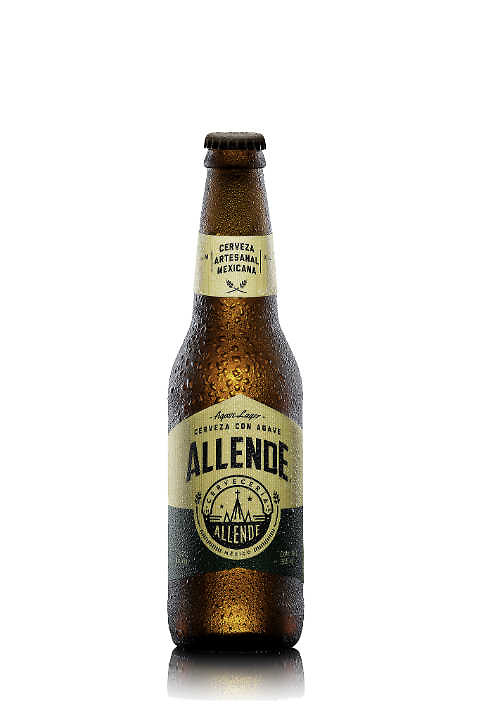 Allende Agave Lager Beer. 