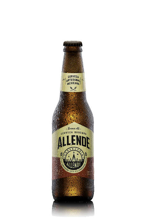Allende Brown Ale Beer. 