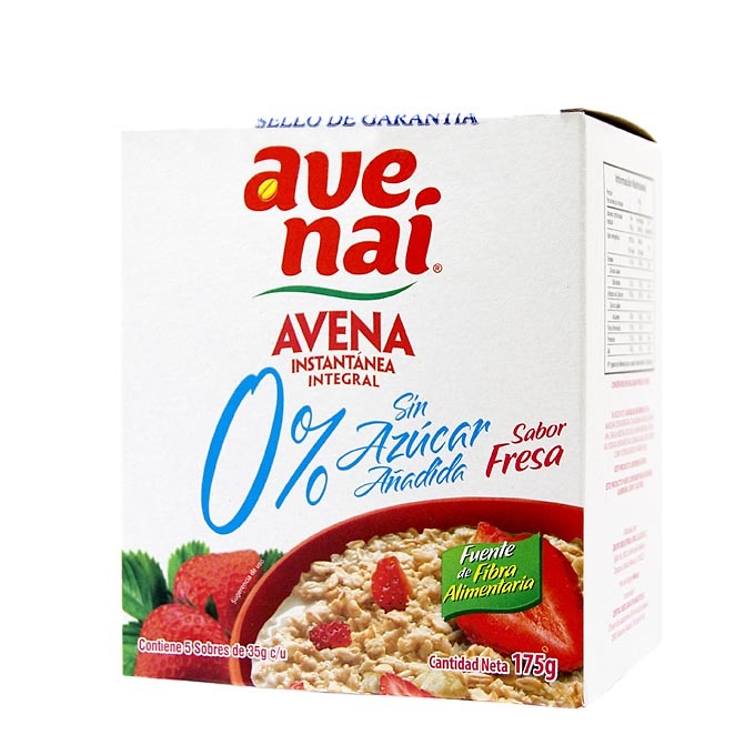 Avena instantánea con Fresa 