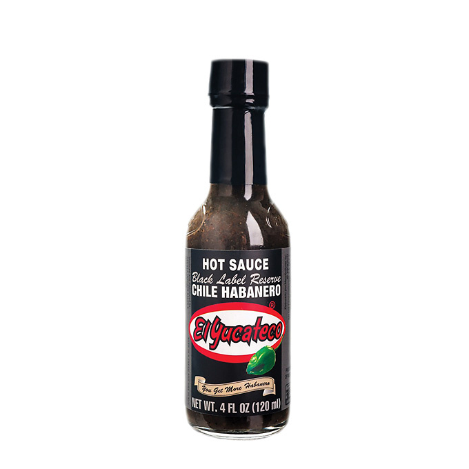 Black-labeled habanero pepper sauce 