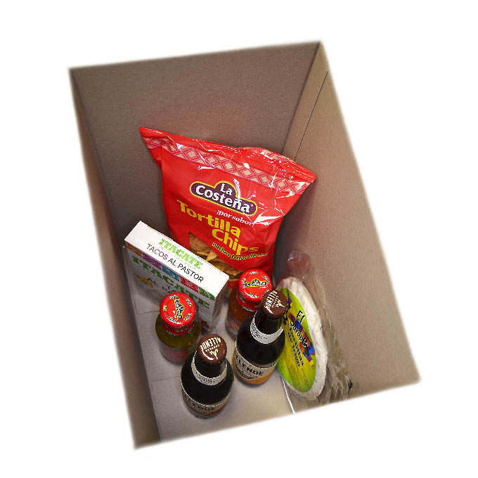 Caja Regalo Tacos al pastor para 2 personas 