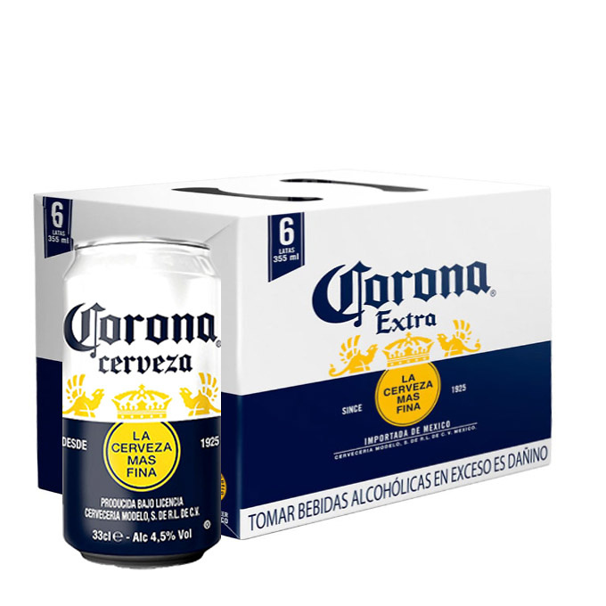 Cerveza Corona Lata 