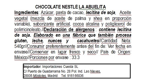 Chocolate Abuelita 