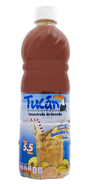 Concentrado de agua de guayaba marca Tucán 