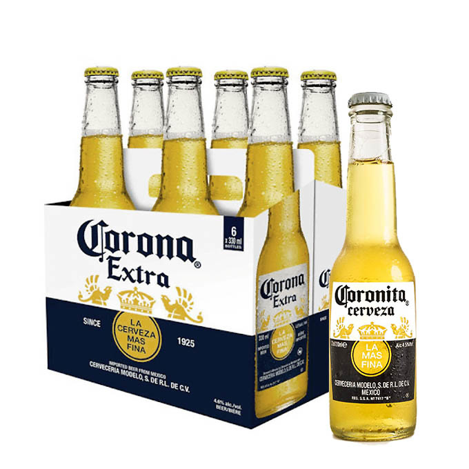 Corona beer glass bottle 