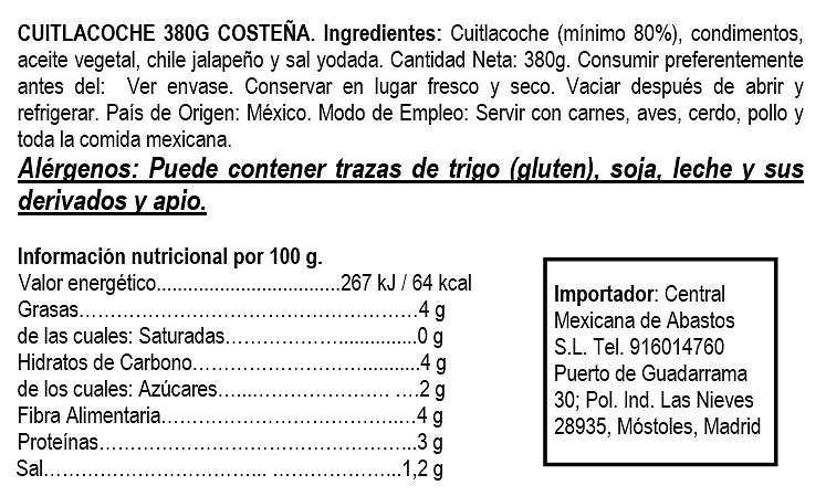 Cuitlacoche 380g La Costeña 