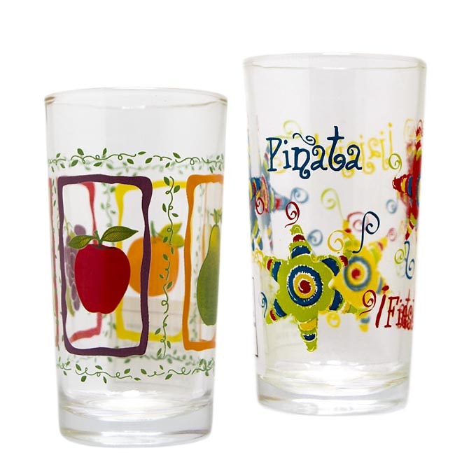 Decorated crystal glass 