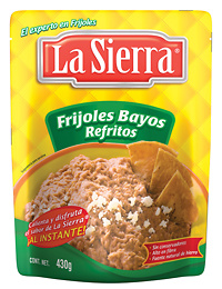 Frijoles Bayos Refritos Bolsa La Sierra 