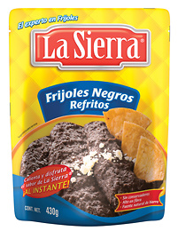 Friljoles Negros Refritos Bolsa La Sierra 