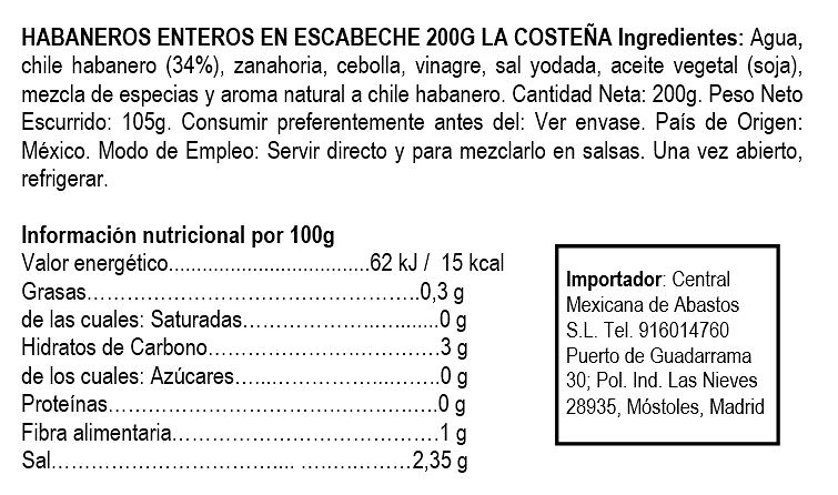 Habanero Entero 