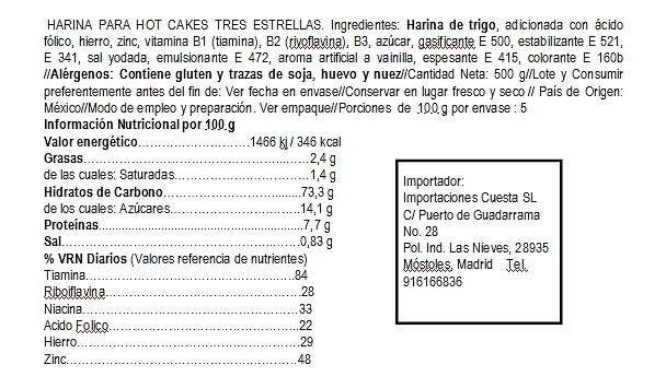 Harina para Hot Cakes 