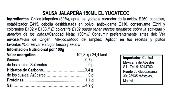 Jalapeño sauce 150ml 