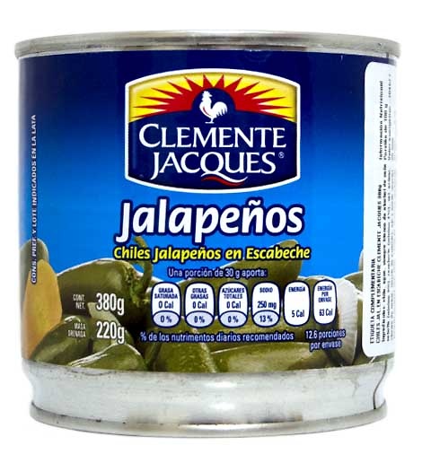 Jalapeños Enteros en escabeche Clemente Jacques 