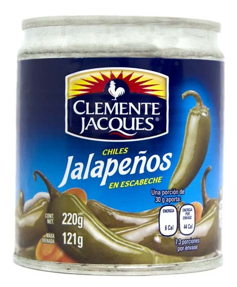 Jalapeños Enteros en escabeche Clemente Jacques 