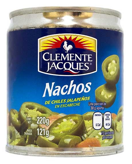 Jalapeños para nachos (en rodajas) Clemente Jacques 