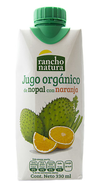 Jugo de nopal con naranja 