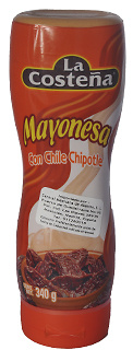 Mayonesa con Chile Chipotle squeeze. 