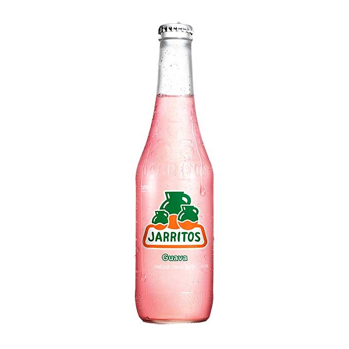 Natural fruit soft drink, Jarritos Guavaba. 