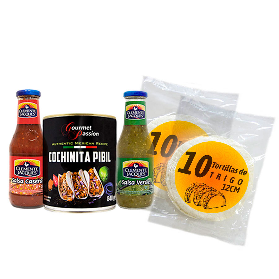 Pack Cochinita Pibil Tacos 6 personas 