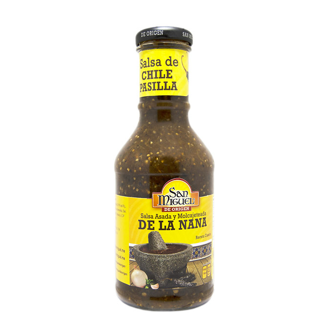 Pasilla chillie sauce of La Nana, San Miguel brand 