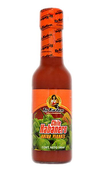 Red habanero pepper sauce. The Extra 