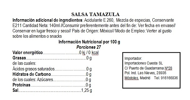 Salsa Tamazula 