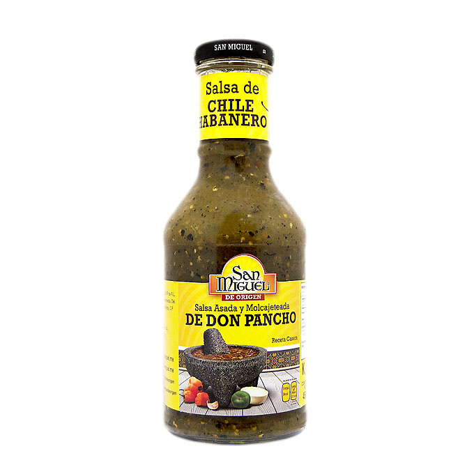 Salsa de chile habanero de Don Pancho, marca San Miguel 