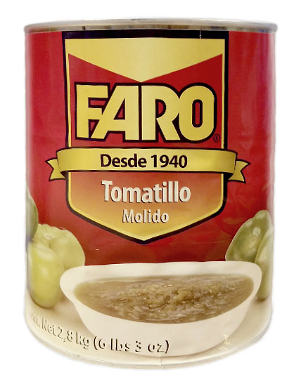 Salsa de tomatillo molido 3kg 