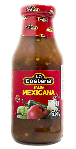 Salsa mexicana casera 250g cristal La Costeña 