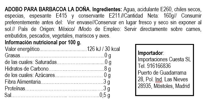 Salsa para barbacoa 