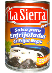Salsa para enfrijoladas de frijol negro 
