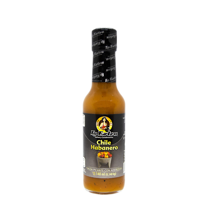 Salsa picante con aderezos (chile hab) 