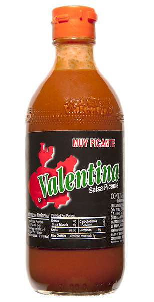 Salsa valentina ( etiqueta negra ) ( muy picante ) 