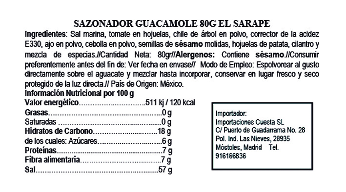 Guacamole Sazonador