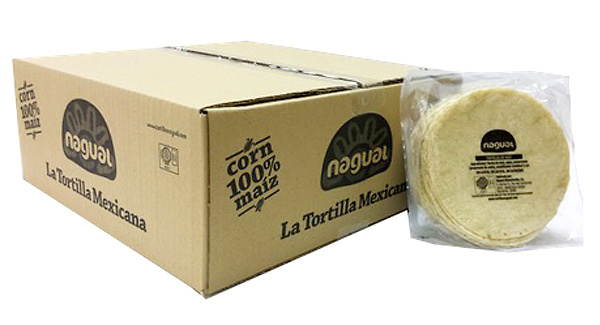 The white corn tortillas 15cm Nagual 