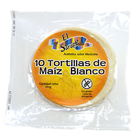 The white corn tortillas Sarape 