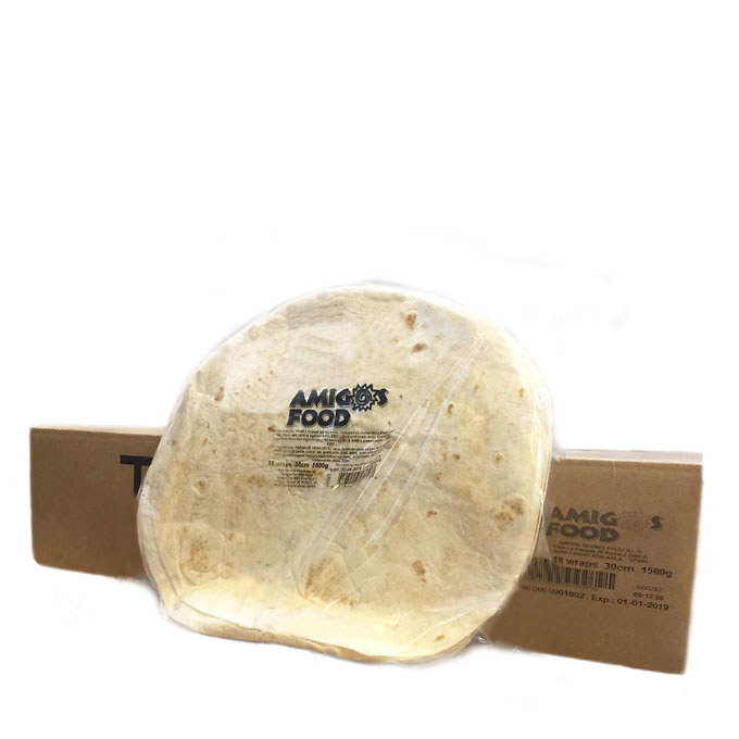 Tortilla de trigo 30cm (18uds) (A.F.) 