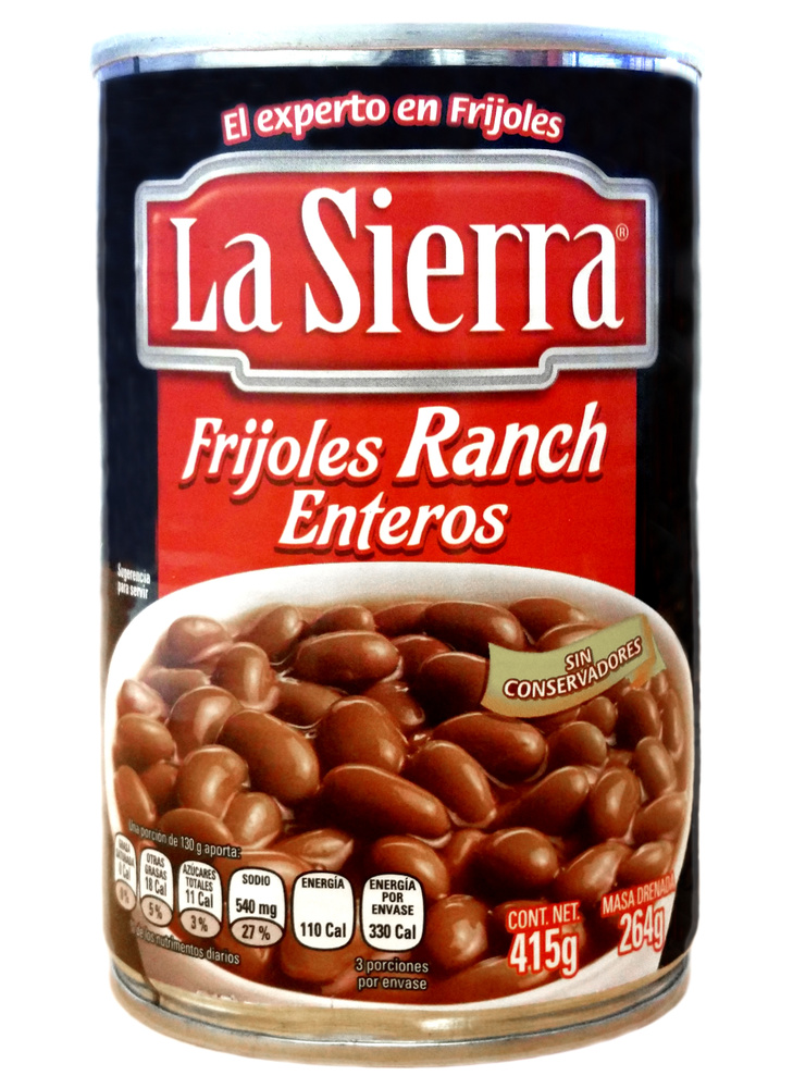 Whole ranchero beans La Sierra 415gr 