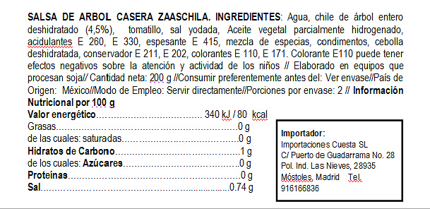 Zaachila Creamy Tree Chilli Sauce 