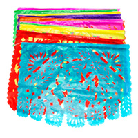 Papel picado 50 mtos Colores Surtidos