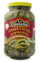 Tender pickled Cactus (Nopalitos) 